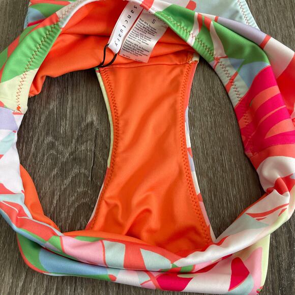 NWT Sanctuary Tropical High Waist Swim Bottom Multi Color - Size: Small - Picture 6 of 6